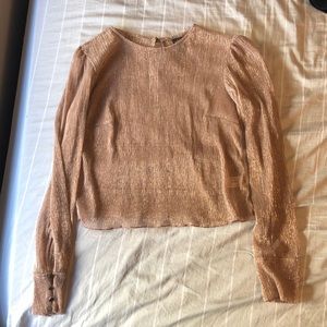 Small Shimmery pink/ gold blouse from “wild fable”